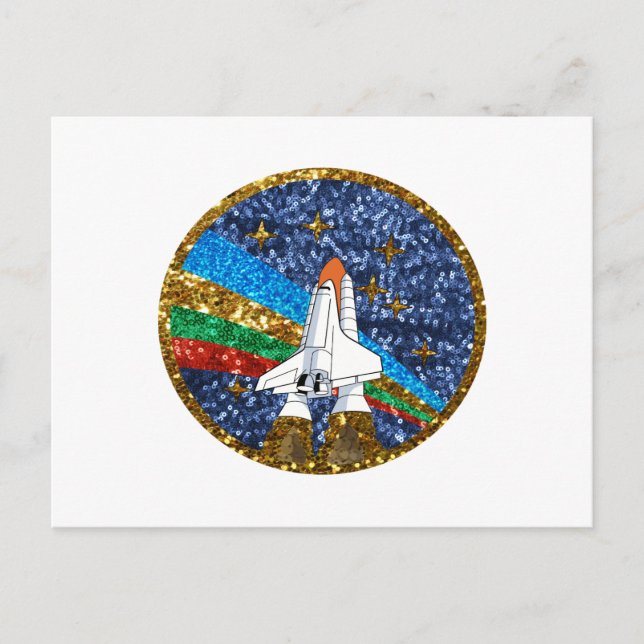 Postal nave espacial secuencial (Anverso)