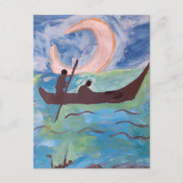 Postal Navegación A La Luz De La Luna