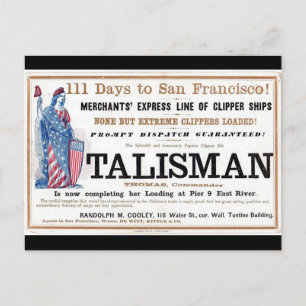 Postal Navegación de Talisman Clipper 1855