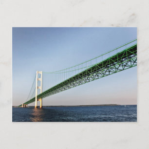 Postal Navegación debajo del puente de Mackinac