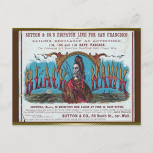 Postal Navegación por Black Hawk Clipper