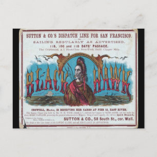 Postal Navegación por Black Hawk Clipper