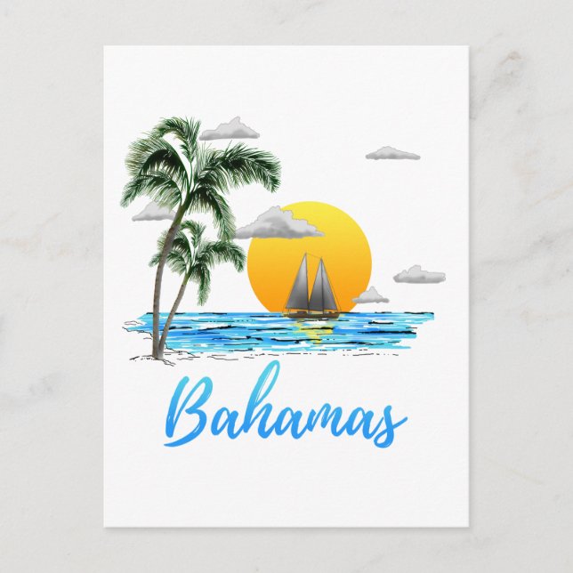 Postal Navegación por las Bahamas (Anverso)