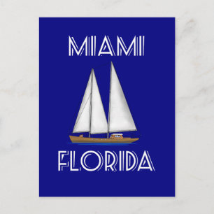 Postal Navegación por Miami Florida