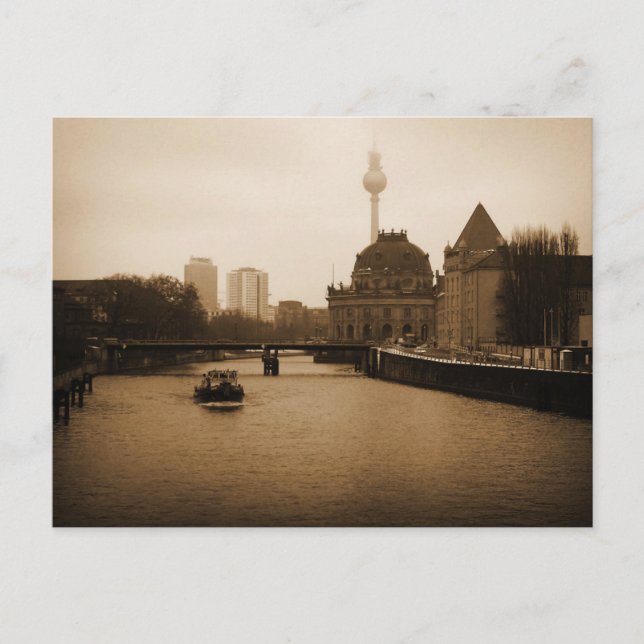 Postal Navegando el Spree (Anverso)