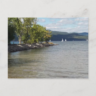 Postal Navegando por el lago Champlain