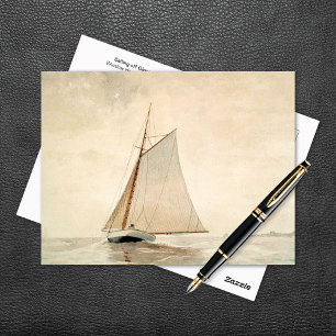 Postal Navegando por Gloucester Winslow Homer