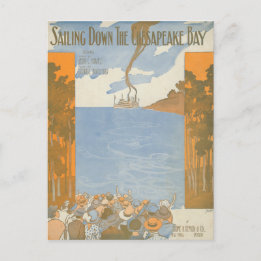 Postal Navegando por la bahía de Chesapeake