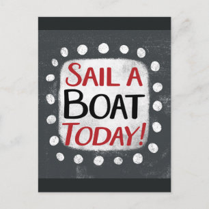 Postal Navegar En Barco Hoy Postcard