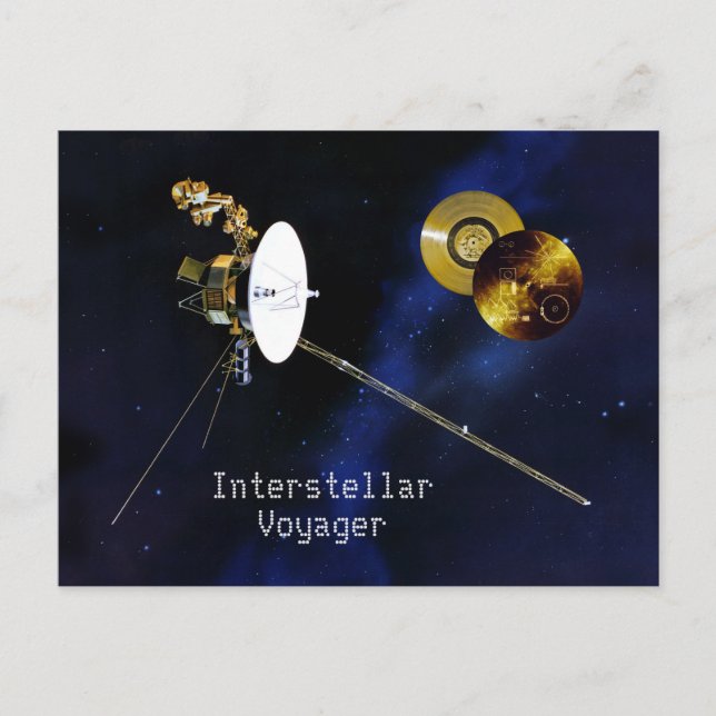 Postal Naves espaciales de Voyager Interstelar (Anverso)