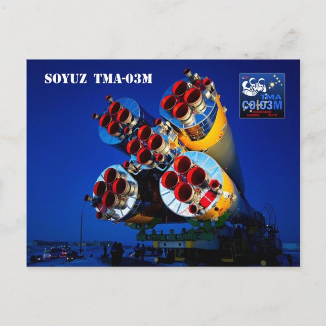 Postal Naves espaciales Soyuz TMA-03M, Kazajstán (Anverso)