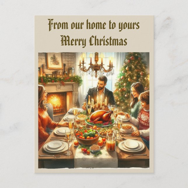 Postal Navidad a través de los Millas  (Anverso)