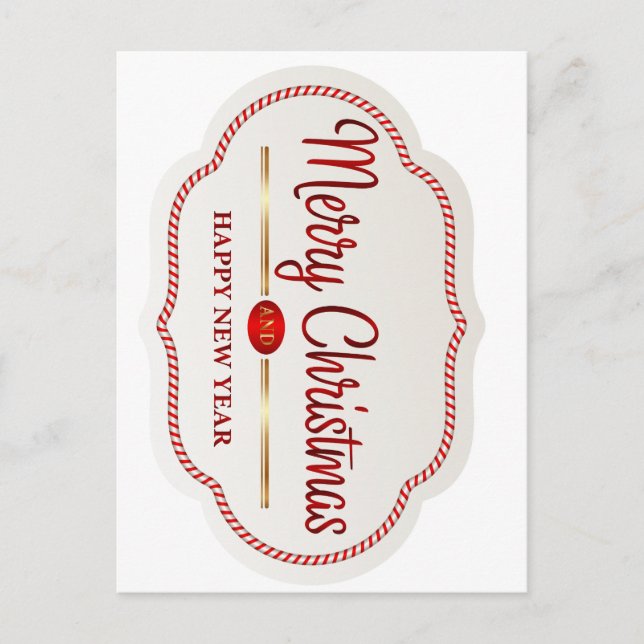 Postal Navidad alegre (Anverso)