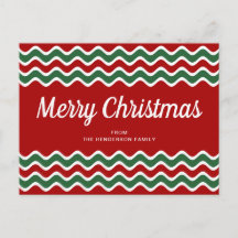 Navidad Alegre Estirpes Rojo Verde Moderno