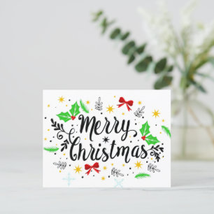 Postal Navidad Alegre Festiva