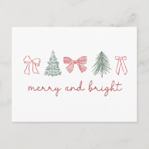 Postal Navidad alegre y brillante