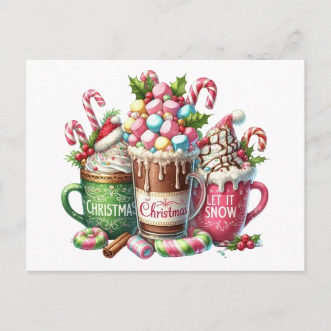 Postal Navidad de cacao (Anverso)