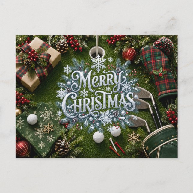 Postal Navidad de Golf (Anverso)