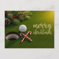 Navidad de golf con pelota de golf para golfista