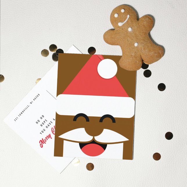 Postal Navidad de la Cara de Santa (Subido por el creador)