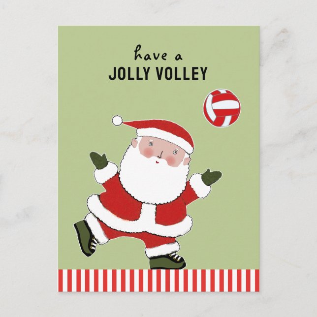 Postal Navidad de voleibol (Anverso)