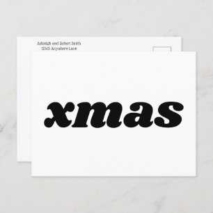 Postal Navidad en blanco y negro