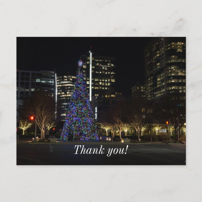 Postal Navidad en el centro de Dallas (Anverso)