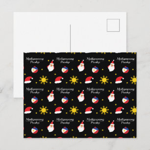 Postal Navidad en Filipinas Maligayang Pasko Tagalo