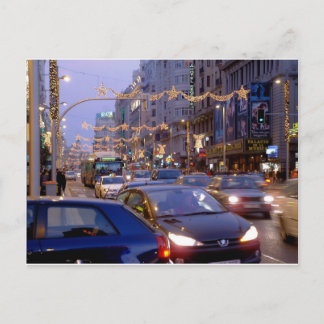 Postal Navidad en la Gran Vía de Madrid