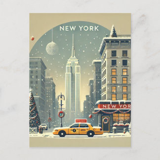 Postal Navidad en Nueva York | Estatua de la Libertad Fie