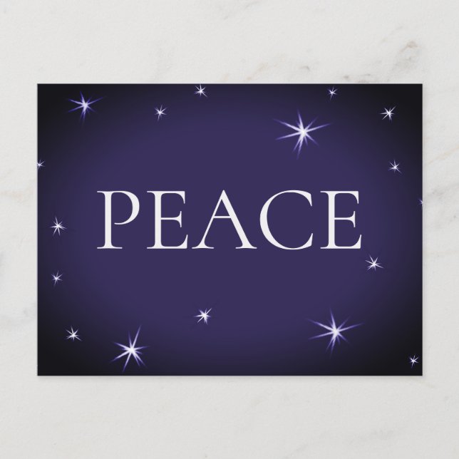 Postal Navidad en PAZ (Anverso)