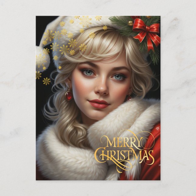 Postal Navidad. Felicitaciones. (Anverso)