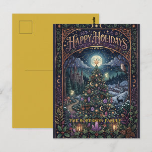 Postal Navidad Mágica Felices Fiestas