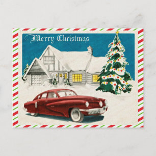 Postal Navidad Merry Christmas Vintage
