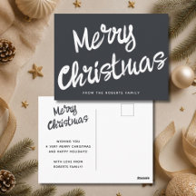 Navidad moderna alegre letra negrita