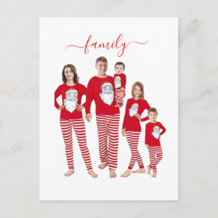Postal Navidad personalizada con dos fotos familiares en 