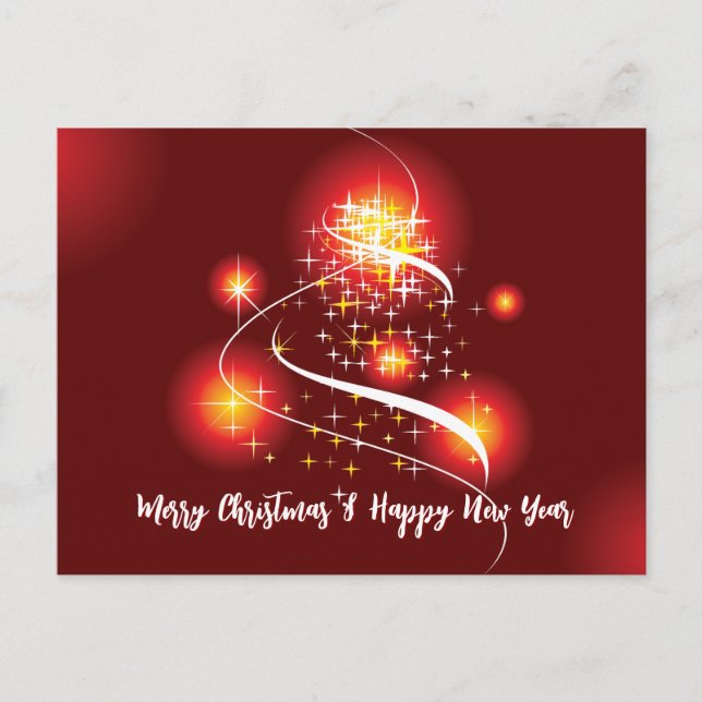 Postal Navidad Púrpura (Anverso)