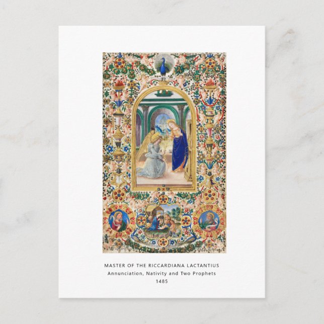 Postal Navidad religiosa cristiana vintage (Anverso)