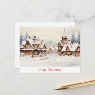 Postal Navidad Vintage Feliz