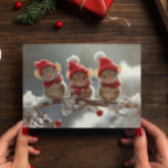 Postal Navidades Adorables Mice<br><div class="desc">Este diseño fue creado a través del arte digital. Se puede personalizar haciendo clic en el botón personalizar y cambiando la foto, el color, agregando un nombre, iniciales o tus palabras favoritas. Contáctame en colorflowcreations@gmail.com si quieres tener este diseño en otro producto. Ver más de mis creaciones o seguirme en...</div>