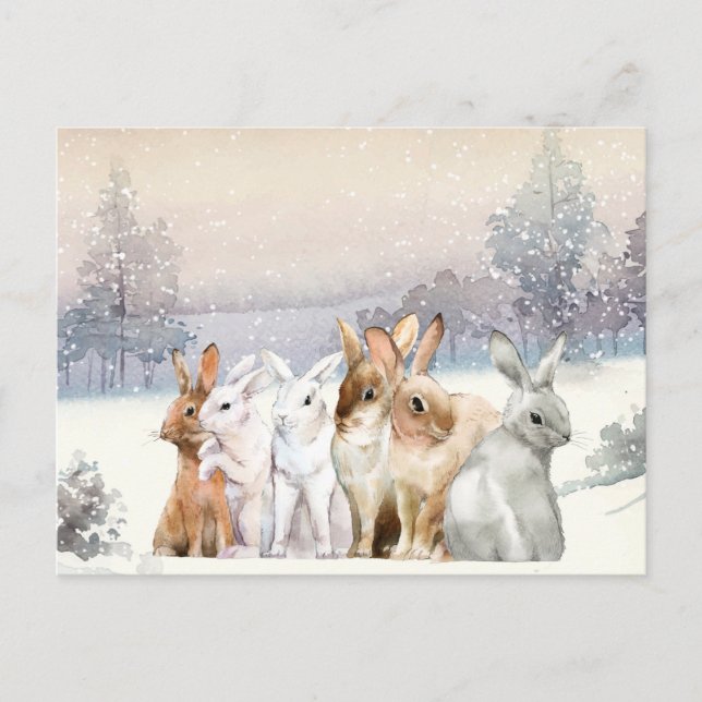 Postal Navidades Adorables/Vacaciones (Anverso)