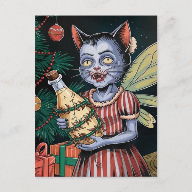 Postal Navidades Adorables Vampiro Fairy (Anverso)