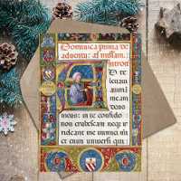 Navidades advenedizos Manuscrito Medieval católico