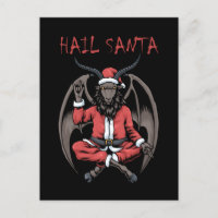 Navidades alaban a Santa Satanism Goat Baphomet