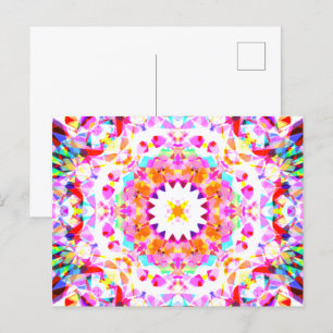 Postal Navidades Amarillos Rojos Festividad Estrella Snow