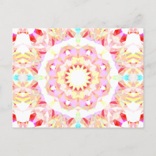 Postal Navidades Amarillos Rojos Festividad Estrella Snow