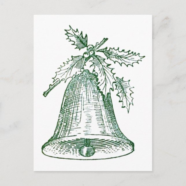 Postal Navidades amordazan con Holly (Anverso)