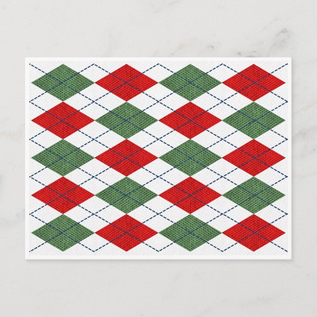 Postal Navidades Argyle (Anverso)