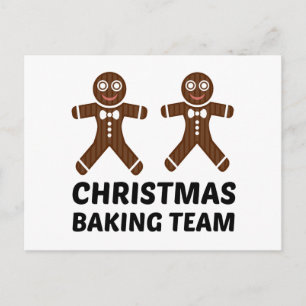 POSTAL NAVIDADES BAKING TEAM GINGERBREAD