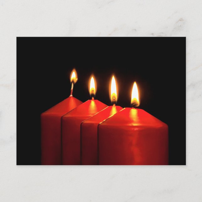 Postal Navidades Candle Advent Wreath (Anverso)